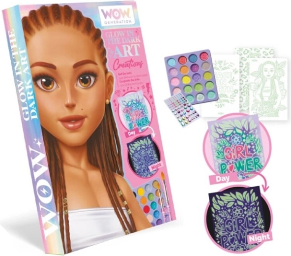 Set creativ luminos WOW Generation – planșetă de desen în întuneric