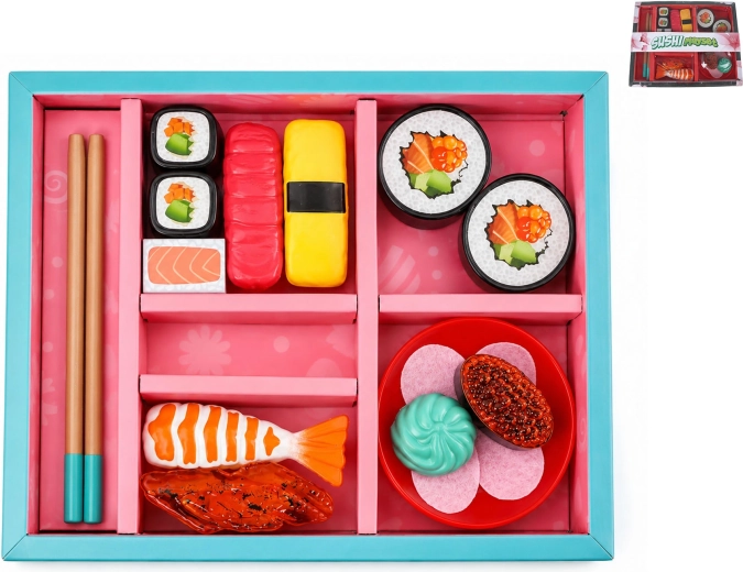 Set de joacă Sushi Kawaii, 19 piese