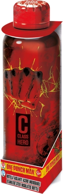 Sticlă din oțel inoxidabil cu motiv One Punch Man