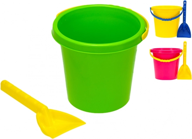 Set de nisip cu găleată de 17 cm și lopățică