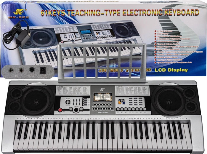 Keyboard electronic MK-922 cu afișaj LCD și 61 de clape
