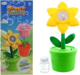 Pistol de făcut baloane în formă de floare, cu baterii