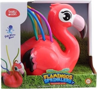 Stropitor de apă de grădină în formă de flamingo pentru copii