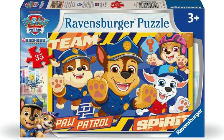 Puzzle Ravensburger Patrula Cățelușilor: căutare și salvare 35 piese