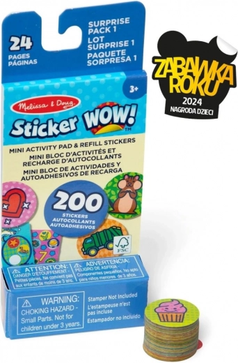 Sticker WOW – rezerve + mini cărticică – surpriză