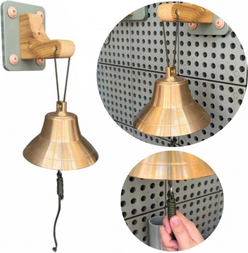Clopot școlar de perete din bronz Masterkidz pentru panouri STEM