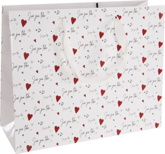 Pungă cadou din hârtie „Doar pentru tine” 32 × 12 × 26 cm