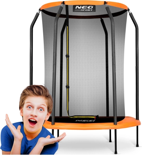 Trambulină pentru copii de grădină 152 cm cu plasă de siguranță NEO-SPORT