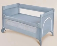 Pătuț de călătorie pentru copii Doro, gri, atașabil