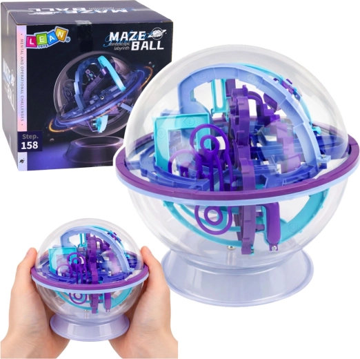 Bilă labirint magică 3D – joc logic transparent, 158 niveluri