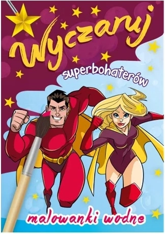 Conjură supereroi – cărți de colorat cu apă cu supereroi