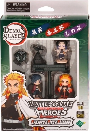 Set de figurine de colecție Sylvanian Families Demon Slayer cu Kyojuro, Giyu și Shinobu