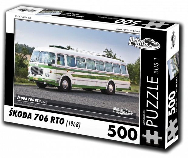 Puzzle RETRO-AUTA Škoda 706 RTO autobuz 500 piese