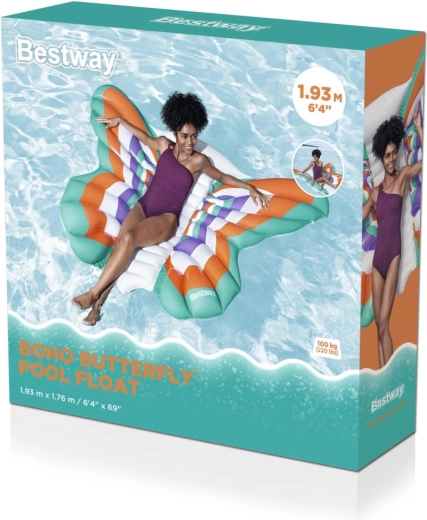 Saltea plutitoare gonflabilă fluture 193 × 176 cm