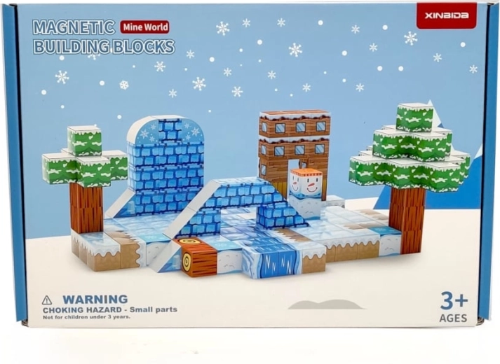 Cărămizi magnetice de construcție MagCraft 108 piese