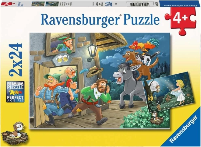 Ravensburger puzzle de basm 2x24 piese