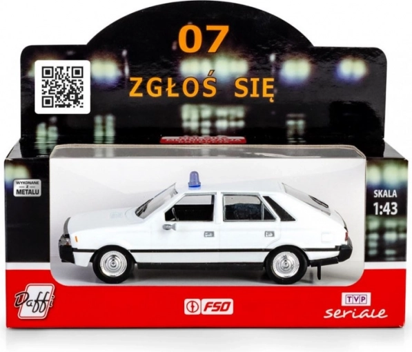 Mașină de poliție poloneză POLONEZ 07 zgłoś się 1:43 model din metal