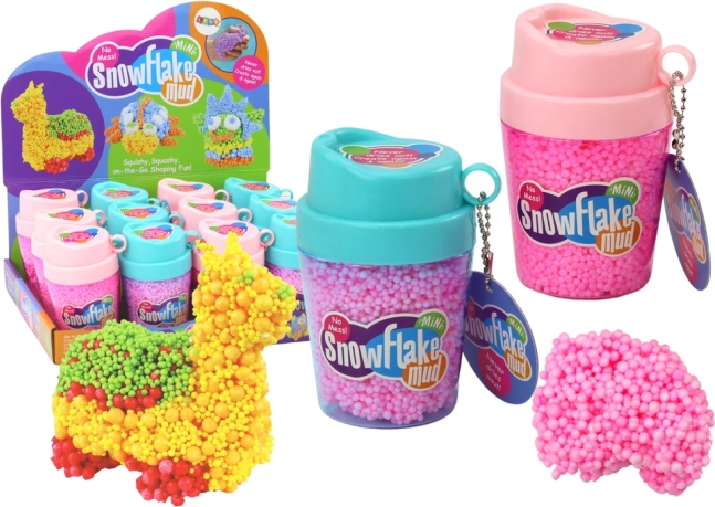 Bile de spumă roz Squishy în recipient