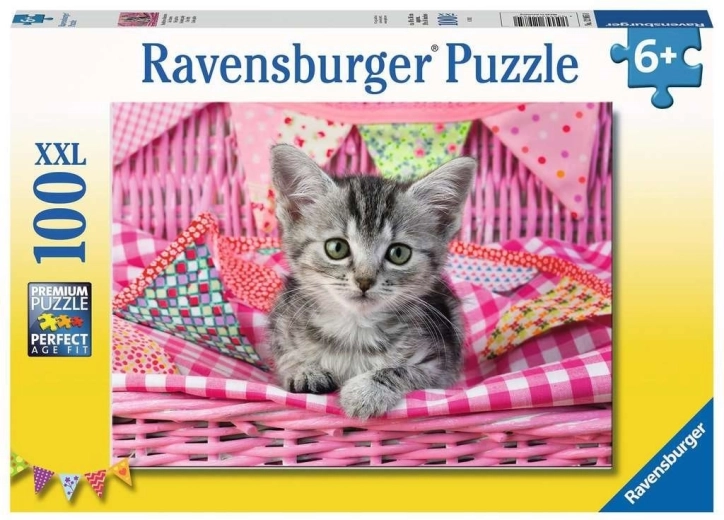 Puzzle 100 piese XXL Pisicuță adorabilă