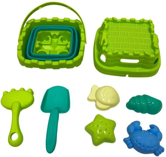 Plejo găleată pliabilă cu lopățică și forme