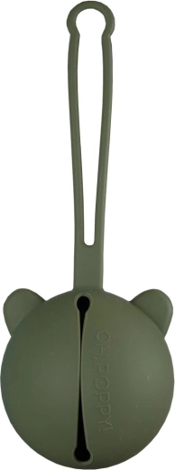 Oh, poppy! Nola husă din silicon pentru suzete verde - 1 bucată