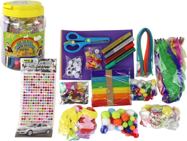 Set creativ de artă în borcan DIY