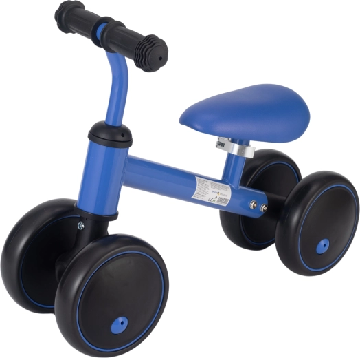 Bicicletă de echilibru Sparkys cu patru roți, albastră
