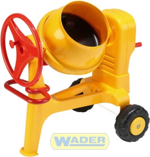 Betonieră pentru copii Wader construct galbenă - 1 bucată