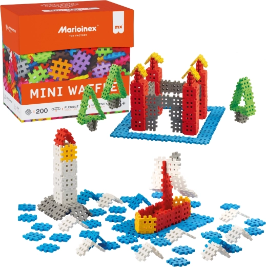 Set de construcție Marioinex Mini Waffle – 200 piese