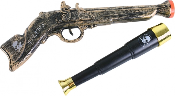 Set pirat cu pistol și telescop