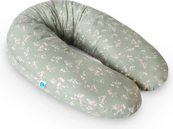 Ceba Baby pernă pentru alăptare și sarcină Cebușka Physio Multi jerseu Green Meadow 190 cm