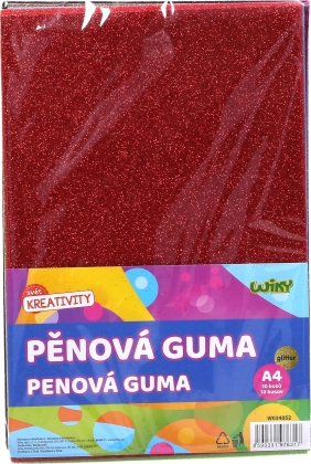 Spumă A4 cu sclipici, 10 buc