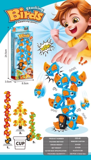 Jocul Turnul Păsărilor – joc de îndemânare la masă pentru copii