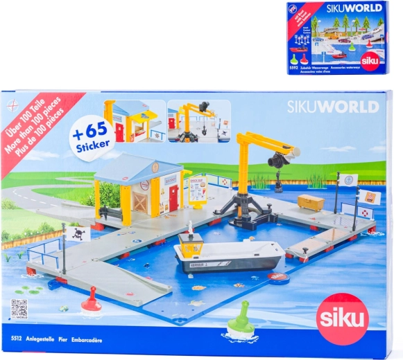 Siku World port de încărcare cu chei și barcă
