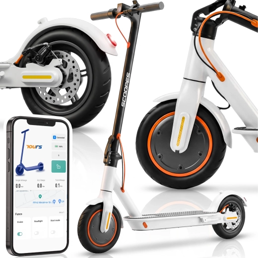 Trotinetă electrică UrbanEvo 350 W 7,8 Ah albă