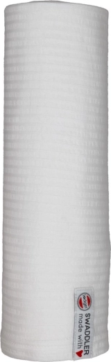 Scutec din pânză Lodger Swaddler seersucker 120 × 120 cm cloud dancer