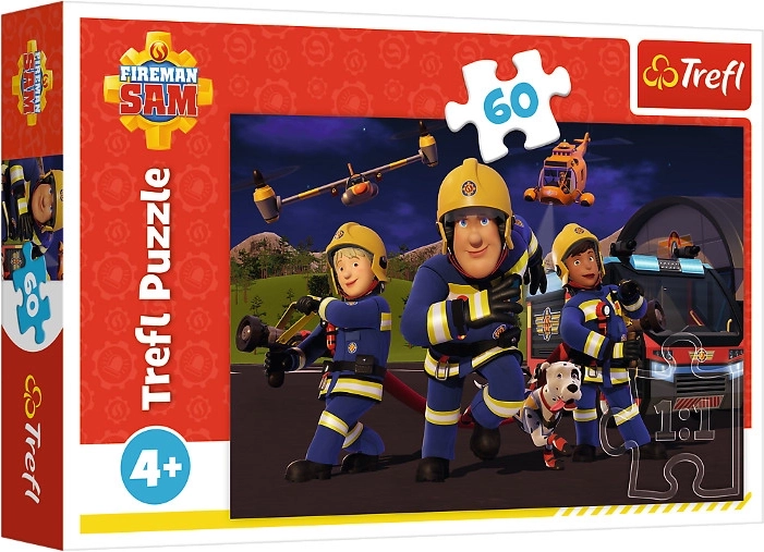 Puzzle 60 de piese erou în uniformă – Pompierul Sam