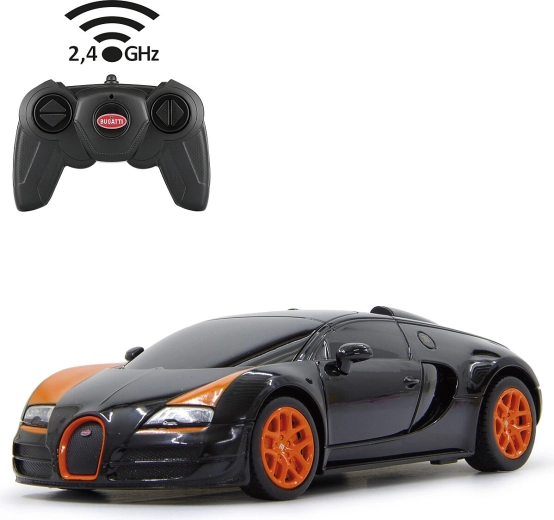 Mașină RC Bugatti Grand Sport Vitesse 1:24, neagră
