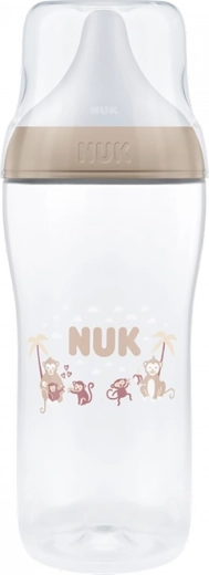 Biberon NUK Perfect Match cu control al temperaturii XL monkey 360 ml