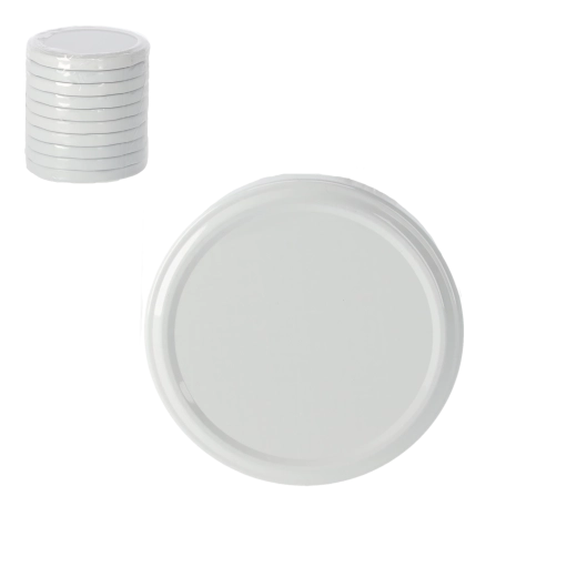 Set de capace pentru borcane de conservare 82 mm, 10 buc, motive colorate