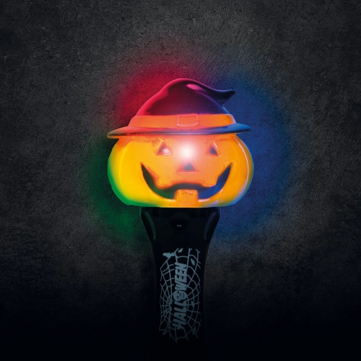 Lampă LED de Halloween în formă de dovleac, alimentată cu baterii