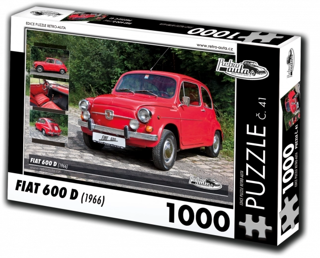 Puzzle RETRO-AUTA Fiat 600 D (1966) – 1000 piese