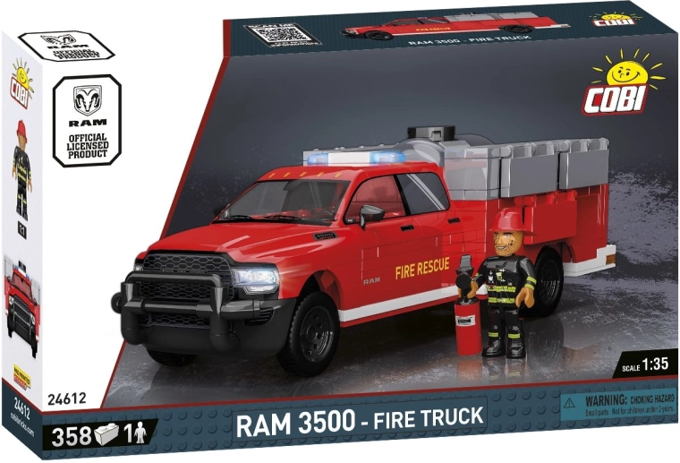 Cobi RAM 3500 Pompieri 1:35 (358 piese, figurină)