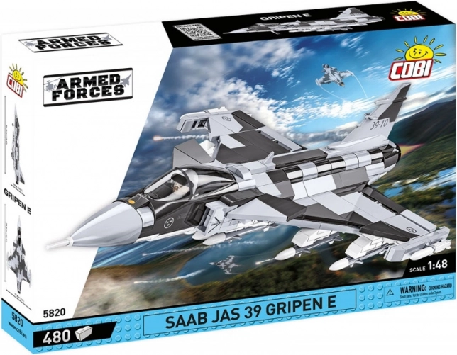 Set de construcție Vânătoare SAAB Jas 39 Gripen E - 480 cărămizi