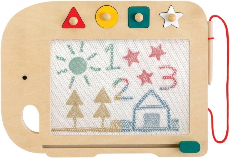 Petit Collage tablă de desen magnetică din lemn