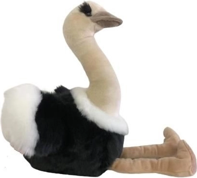 Struț de pluș 36 cm cu agățătoare