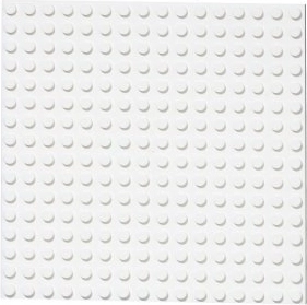 Placă de construcție dublă față 16x16 albă