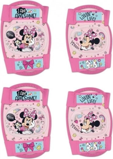 Set pentru copii de protecții pentru genunchi și coate Disney Minnie (4 buc.)