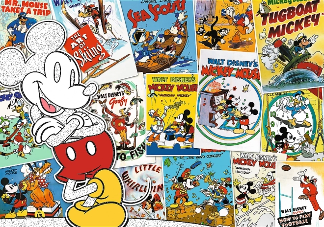 Puzzle 1000 piese DISNEY – În lumea lui Mickey