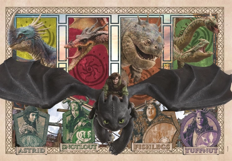 Puzzle Clementoni Cum să-ți dresezi dragonul SuperColor 300 piese